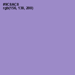 #9C8AC8 - Blue Bell Color Image