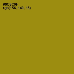 #9C8C0F - Reef Gold Color Image