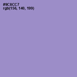 #9C8CC7 - Blue Bell Color Image