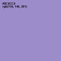 #9C8CC9 - Blue Bell Color Image