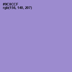 #9C8CCF - Blue Bell Color Image