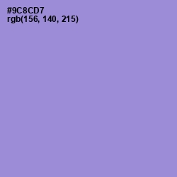 #9C8CD7 - Blue Bell Color Image