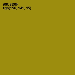 #9C8D0F - Reef Gold Color Image