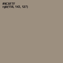 #9C8F7F - Pale Oyster Color Image