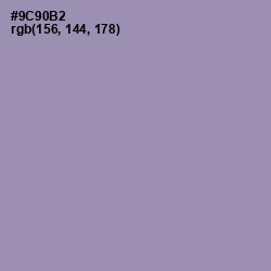 #9C90B2 - Manatee Color Image