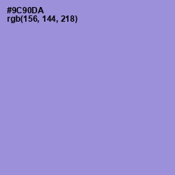 #9C90DA - Blue Bell Color Image