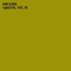 #9C9309 - Reef Gold Color Image
