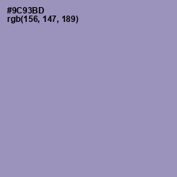 #9C93BD - Bali Hai Color Image