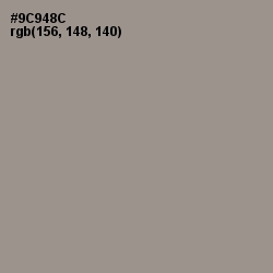 #9C948C - Lemon Grass Color Image