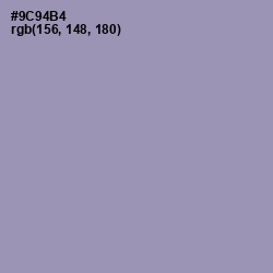 #9C94B4 - Manatee Color Image