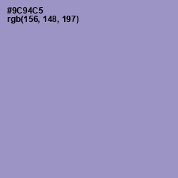 #9C94C5 - Blue Bell Color Image