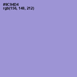 #9C94D4 - Blue Bell Color Image