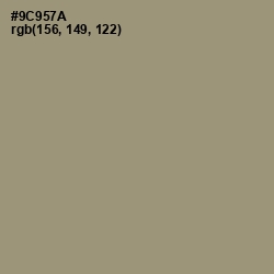 #9C957A - Gurkha Color Image