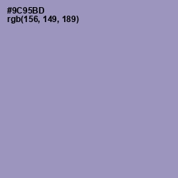 #9C95BD - Bali Hai Color Image