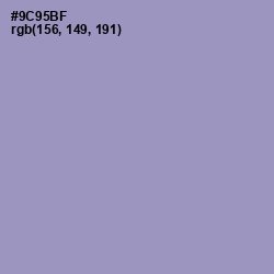 #9C95BF - Bali Hai Color Image