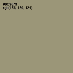 #9C9679 - Gurkha Color Image