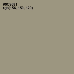 #9C9681 - Lemon Grass Color Image
