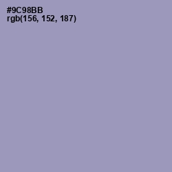 #9C98BB - Bali Hai Color Image