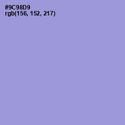 #9C98D9 - Blue Bell Color Image