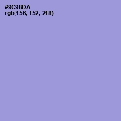 #9C98DA - Blue Bell Color Image