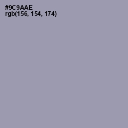 #9C9AAE - Manatee Color Image