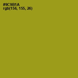 #9C9B1A - Reef Gold Color Image