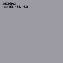 #9C9BA3 - Manatee Color Image