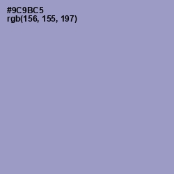 #9C9BC5 - Blue Bell Color Image