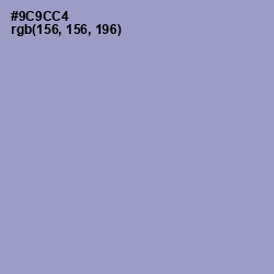 #9C9CC4 - Blue Bell Color Image