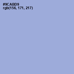 #9CABD9 - Rock Blue Color Image