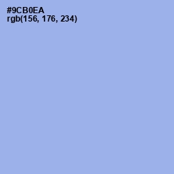 #9CB0EA - Jordy Blue Color Image