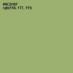 #9CB16F - Olivine Color Image