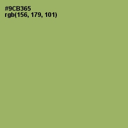 #9CB365 - Olivine Color Image