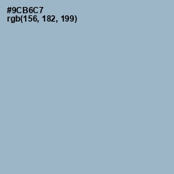 #9CB6C7 - Rock Blue Color Image