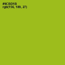 #9CBD1B - Citron Color Image