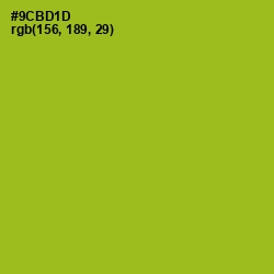 #9CBD1D - Citron Color Image