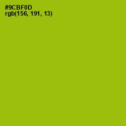 #9CBF0D - Citron Color Image