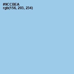 #9CCBEA - Cornflower Color Image