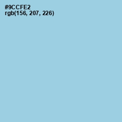 #9CCFE2 - Cornflower Color Image