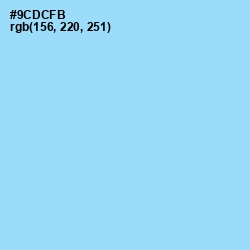 #9CDCFB - Cornflower Color Image