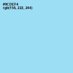 #9CDEF4 - Morning Glory Color Image
