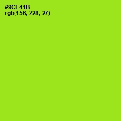 #9CE41B - Inch Worm Color Image