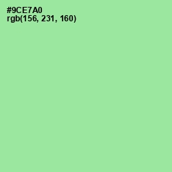 #9CE7A0 - Granny Smith Apple Color Image