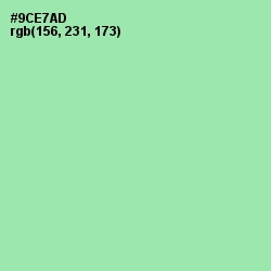 #9CE7AD - Algae Green Color Image