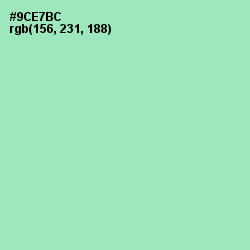 #9CE7BC - Algae Green Color Image