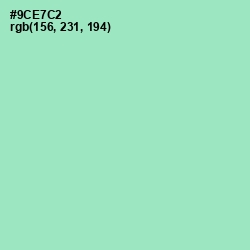 #9CE7C2 - Riptide Color Image