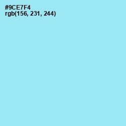 #9CE7F4 - Anakiwa Color Image