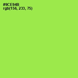 #9CE94B - Conifer Color Image