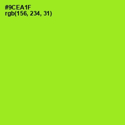 #9CEA1F - Inch Worm Color Image