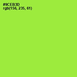 #9CEB3D - Green Yellow Color Image